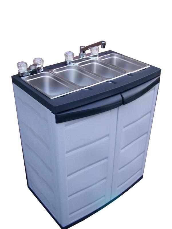 695.00~Po​rtable Concession 4 3 compartment sink