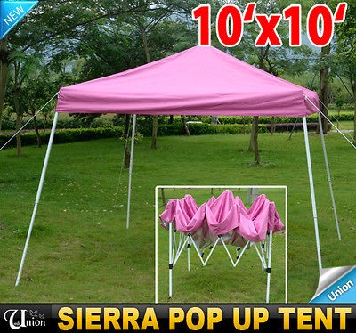 Outdoor 10x10 EZ Sierra Pop Up Canopy Party Tent Gazebo Tailgating 