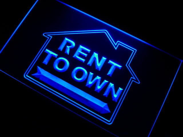 m095 b Rent to Own Estate Agent Neon Light Sign