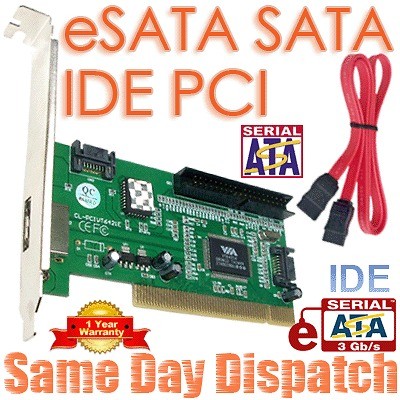   eSata Serial IDE ATA RAID Controller PCI Card Xbox 360 Flash Repairs