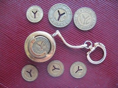 NYC Subway Tokens & Key Chain Token Holder