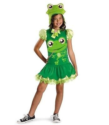 Girls Littlest Pet Shop Frog Childrens Kids Halloween Costume Brand 