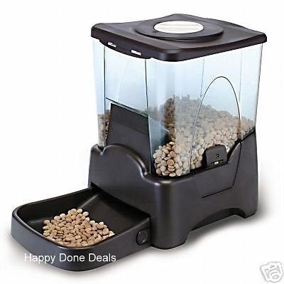 LARGE AUTOMATIC PROGRAM DIGITAL PET FEEDER CAT DOG 10L