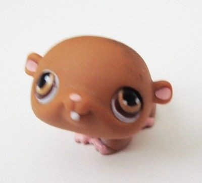 Littlest Pet Shop LPS #35 Hard To Find Brown Baby Hamster