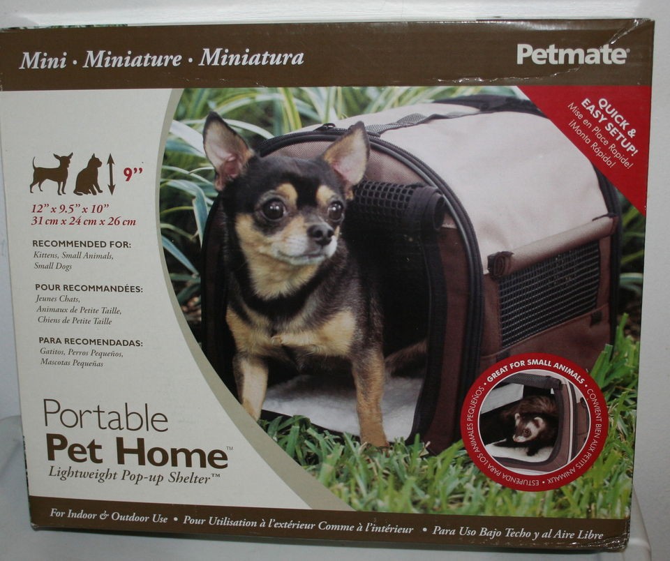 PETMATE MINIATURE PORTABLE PET HOME LIGHTWEIGHT POP UP SHELTER FOR 