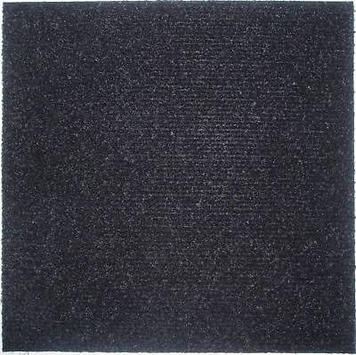 Carpet Tiles Peel and Stick 144 Square Feet Black New