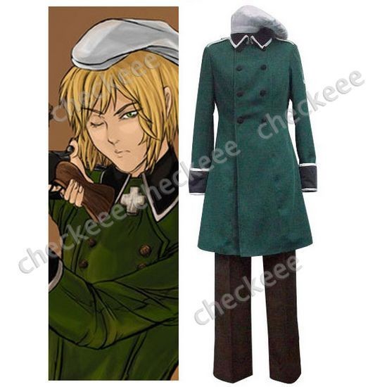 New Custom made Axis Powers Hetalia Vash Zwingli Cosplay Costume any 