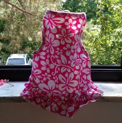 SALE Pretty Pink Aloha Dress For Pets.★[S]