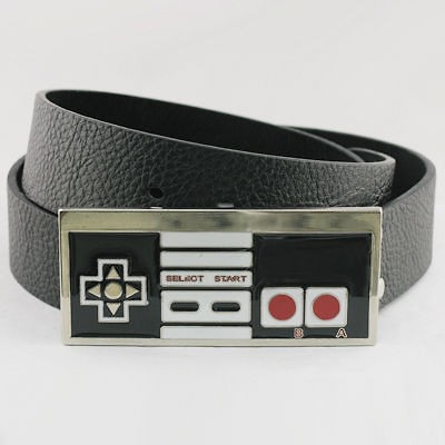 Men/Boys School Nintendo Video Game Controller Metal Buckle Real 