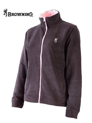   BROWNING Buckmark BLACK & PINK Full Zip FLEECE JACKET S M L XL Avail