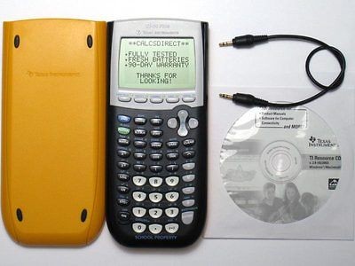 Texas Instruments TI 84 Plus Graphic Calculator YELLOW