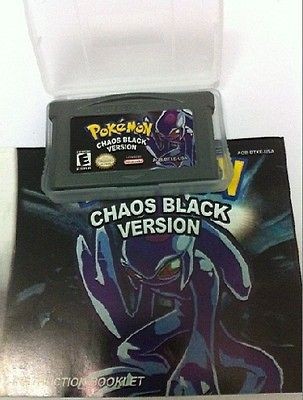 1PC * POKEMON *CHAOS BLACK * GAMEBOY ADVANCE SP DS GBA GAME