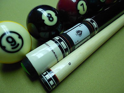   ORIGINALS AAA+ CURLY MAPLE BLACK GAMBLER JDB EXCLUSIVE POOL CUE BA1 CB