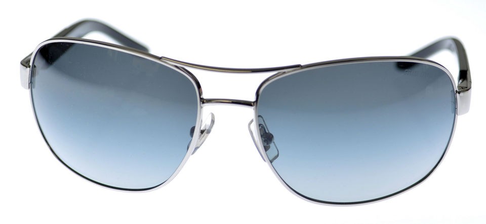 MIU MIU SUNGLASSES OMU 541/S IN SILVER 1BC5D1/ BRAND NEW/ 100% 