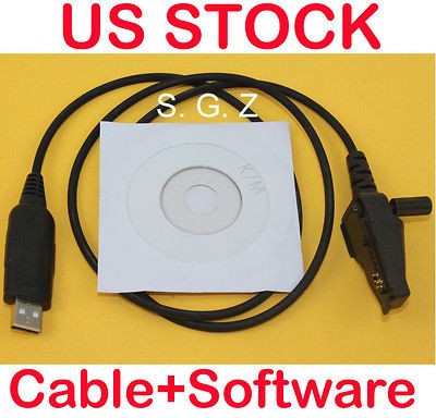   Program Cable Cord For Kenwood Radio TK385/TK885 +Software&SN