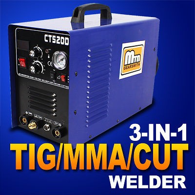 IN 1 50A Plasma Cutter 200 Amp TIG MMA CUT Stick Arc Welder Cutter 