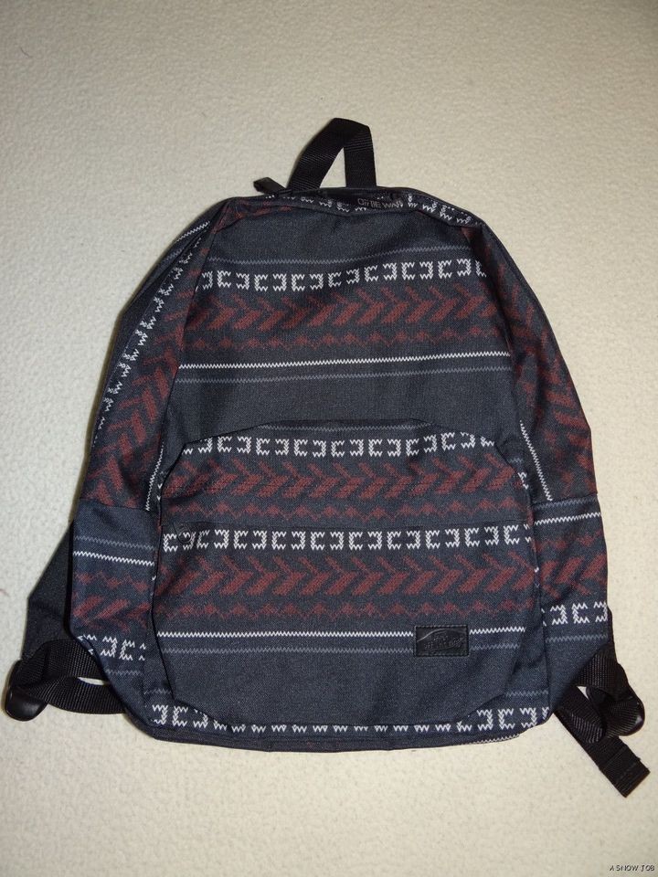 NEW FALL 2012 VANS MENS BOYS OFF THE WALL SCHOOL SKATE PACK BACKPACK 