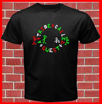 New A TRIBE CALLED QUEST Logo Mens Black T Shirt Size S to 2XL