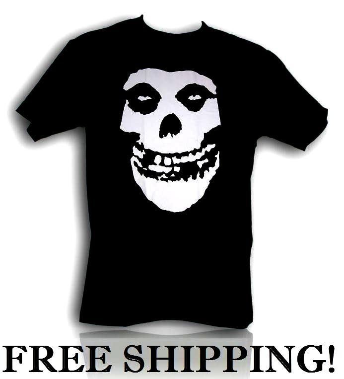   MISFIT BIG SKULL FACE LOGO T Shirt Size S,M,L,XL,2XL Punk Rock Band