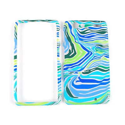   Green Zebra Print Hard Cover For Motorola Droid RAZR XT912 Phone Case