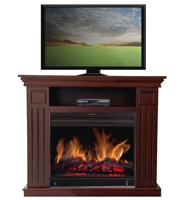 Vent Free Electric Infrared Quartz Fireplace Heater Media 