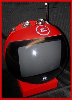 VINTAGE RETRO ORANGE JVC VIDEOSPHERE TV TELEVISION SPACE HELMET ATOMIC