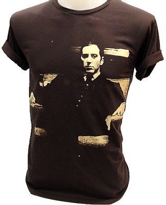 THE GODFATHER Al Pacino Mafia Movie Retro T Shirt dvd S