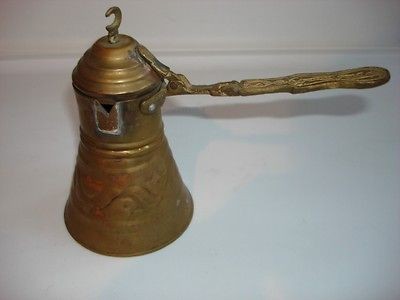 VINTAGE BRASS ARABIC COFFEE MAKER POT