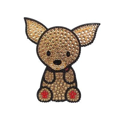 Chihuahua Dog Rhinestone Glitter Jewel Phone Ipod Iphone Sticker Decal