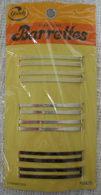 Vintage Stay Tight GOODY BARRETTES Ribbon Braiding NEW