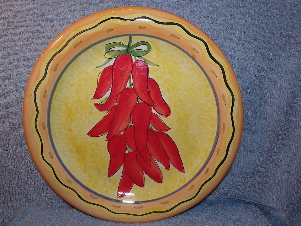 Hausenware Hot Pepper 10 3/4 Dinner Plates Lot of 3