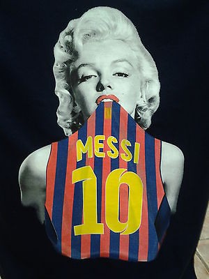 marilyn monroe barcelona lionel messi t shirt