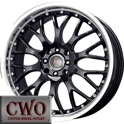 17 Black Drag DR 19 Wheels Rims 5x110/5x115 5 Lug G6 Cobalt HHR Grand 