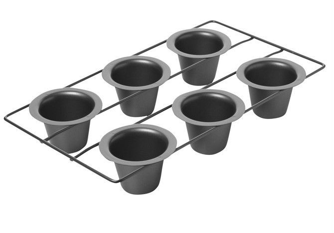 Chicago Metallic Nonstick Linking Popover Pan 6 Cup