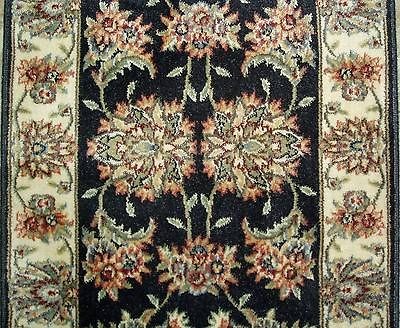 Rug Depot Runner Remnant Nourison Cambridge CG02 Black Mahal 26x12