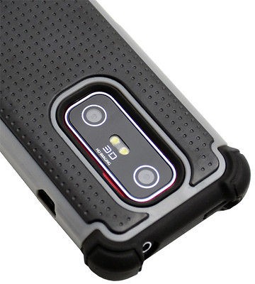   TRIPLE LAYER HYBRID IMPACT HARD CASE PHONE COVER HTC EVO 3D 3VO Sprint