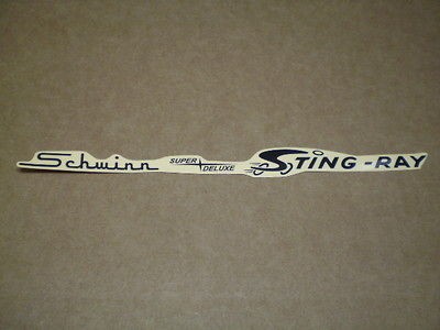   Schwinn Super Deluxe Stingray Bicycle Black Peel & Apply Vinyl Decal