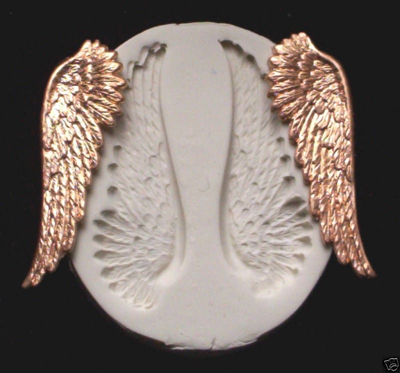 ANGEL FAIRY GODDESS FEATHER WINGS CNS polymer clay mold