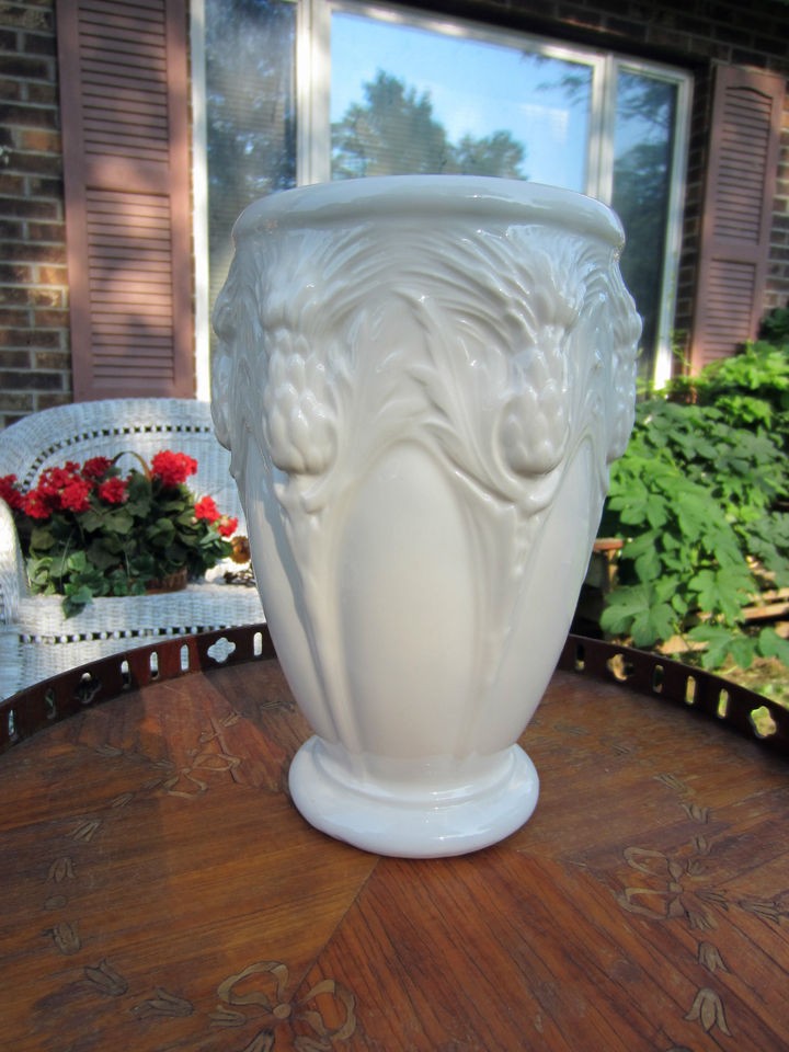 Vintage THISTLE VASE BY VERLYS ARTS and Crafts William Morris style 