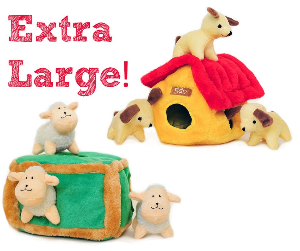 ZippyPaws Extra Large Burrows   Squeaky Plush Interactive Dog Toy