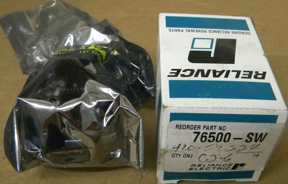 RELIANCE 76500 SW POTENTIOMETER NIB 76500SW