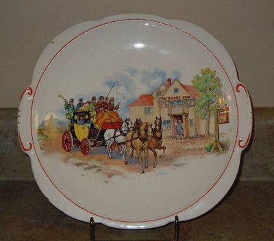 ANTIQUE SWINNERTONS STAFFORDSHIRE PLATE ENGLAND MAJESTIC VELLUM