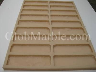 GLOBMARBLE RUBBER MOLD. CONCRETE VENEER PAVER OLD BRICK STONE 611