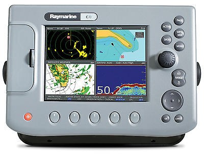 RAYMARINE C 70 CLASSIC MFD RADAR/GPS/FF/SIRIUS WEATHER COMPLETE UNIT 