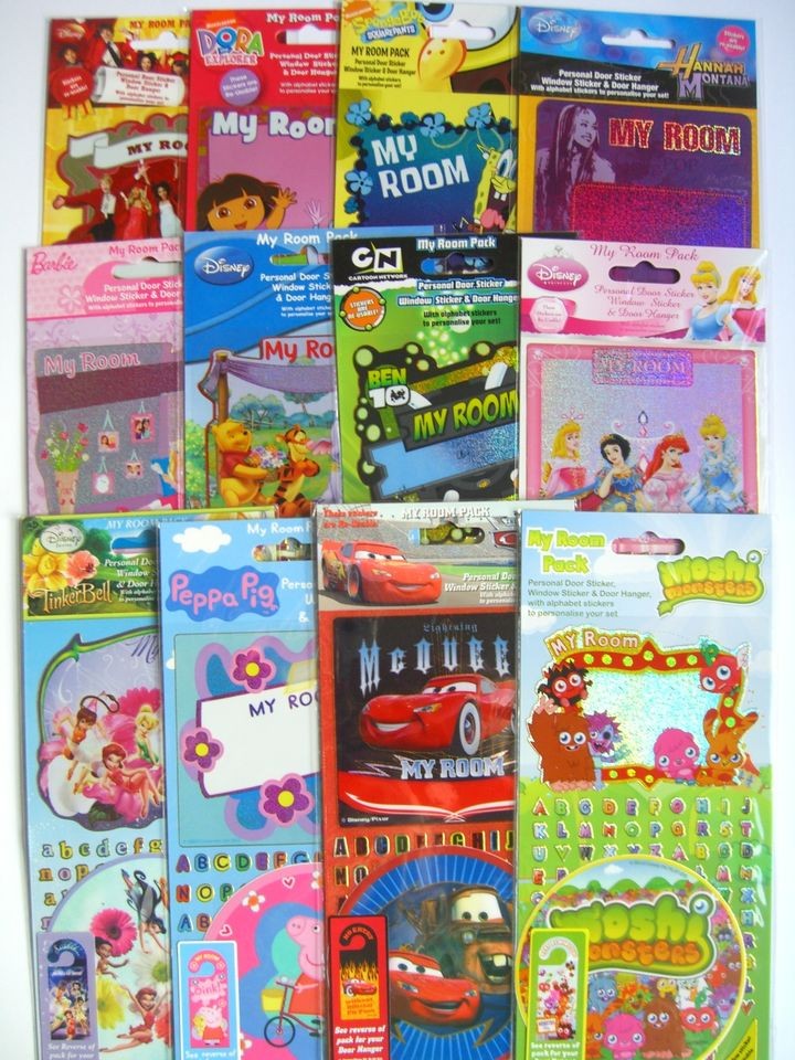   ROOM PACK Window/Door Sticker/Hanger   10 Designs {fixed £1 UK p&p