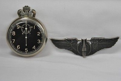   Elgin Aviator Bomber Navigator Stopwatch Bombardier Sterling Wings