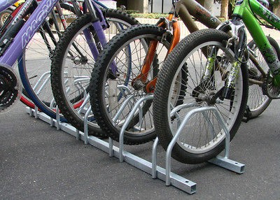 STEEL 1 5 BIKES FLOOR/WALL MOUNT BICYCLE PARK STORAGE PARKING RACK 