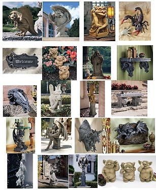 MORE Gothic Medieval Dragons & Gargoyle Statues Many Choices   Free 