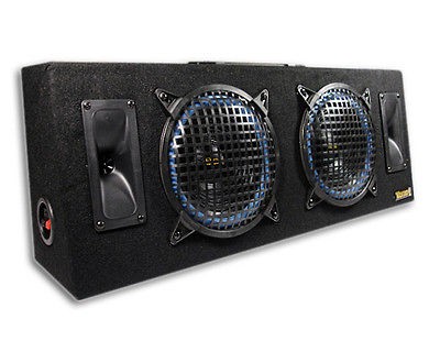 New THUMP AT 8 800 Watt Dual 8 Inch Car Audio Subwoofer Box