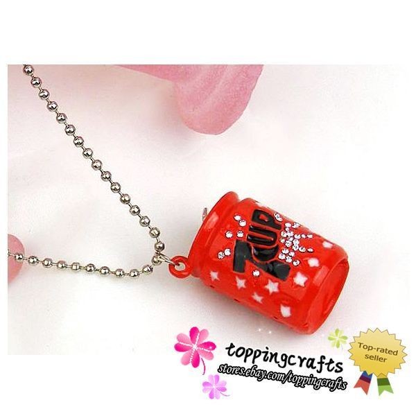 1pcs Sweet personality red Coke cans necklace N246 Free Ship